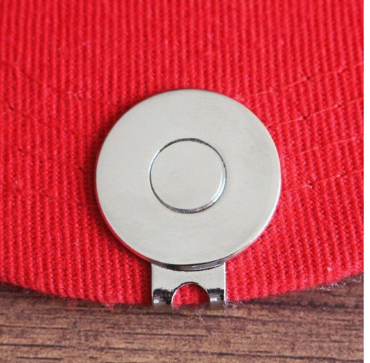 A008 - 2 pcs. Magnetic Golf Ball Marker Clips for Hats, Belts and Pockets - 25mm