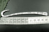 BK-AS1 - 5 pcs. - Antique Silver Flower Metal Bookmark Hooks 124mm (4.9 in) - 12.4 cm - Hole Size: 1.5mm