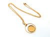 B115 - 3 pcs. 304 Stainless Steel Golden Chain Necklaces - 20" (50.8cm) - 12mm Bezel - Ring Style