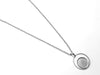 B116 - 3 pcs. 304 Stainless Steel Silver Tone Chain Necklaces - 20" (50.8cm) - 12mm Bezel - Ring Style