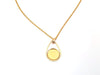 B118 - 3 pcs. 304 Stainless Steel Golden Chain Necklaces - 20" (50.8cm) - 12mm Bezel - Teardrop Style