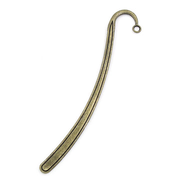 BK-AB1 - 5 pcs. Antique Bronze Bookmark Hooks - Blanks - 125mm (4.92 inch)