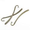 BK-AB1 - 5 pcs. Antique Bronze Bookmark Hooks - Blanks - 125mm (4.92 inch)