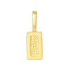 BA018 - 100 pcs. Gold Plated Rectangular Medium Glue On Bails - 21mm x 7mm