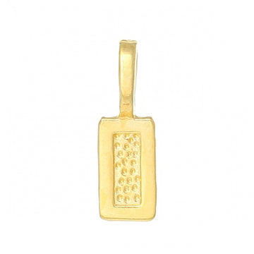 BA018 - 100 pcs. Gold Plated Rectangular Medium Glue On Bails - 21mm x 7mm