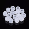 BD016 - Clear Acrylic Frosted Transparent Ball Spacer Beads - 10mm - Large Hole: 5mm - MATTE - Fits European Cords and Paracord!