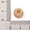 BD055 - 10 pcs. KC Gold Metal Filigree Floral Ball Spacer Beads - 10mm - Large Hole: 4.5mm - Fits European Cords and Paracord!