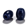 BD434 - 10 pcs Mix of Smooth Gemstone Natural Stone Barrel Spacer Beads - 16mm x 12mm - Large Hole: 4.5mm - Fits European Cords and Paracord!