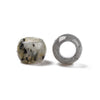BD446 - 10 pcs Gray Labradorite - Natural Gemstone - 10mm - Large Hole: 5mm - Fits European Cords and Paracord!