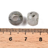BD446 - 10 pcs Gray Labradorite - Natural Gemstone - 10mm - Large Hole: 5mm - Fits European Cords and Paracord!