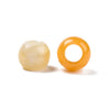 BD447 - 10 pcs Yellow Topaz Jade - Natural Gemstone - 10mm - Large Hole: 5mm - Fits European Cords and Paracord!