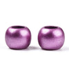 BD477 - 100 pcs Orchid Purple Matte Acrylic Smooth Ball Spacer Beads - 10mm - Large Hole: 4.8mm - Fits European Cords and Paracord!