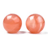 BD872 - 10 pcs Coral Smooth Gemstone Style Acrylic Ball Spacer Beads - 20mm - Large Hole: 5mm - Fits European Cords and Paracord!