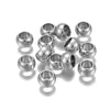 BD893 - 10 pcs 201 Stainless Steel Silver Ball Spacer Beads- 8mm x 5mm - Hole: 4.9mm - Silver Tone - Tarnish Resistant!