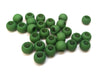 BD922 - 100 pcs Army Green Matte Ball Spacer Beads - 10mm - Large Hole: 4.7mm - Fits European Cords and Paracord!