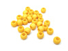 BD927 - 100 pcs Yellow Matte Ball Spacer Beads - 10mm - Large Hole: 4.7mm - Fits European Cords and Paracord!