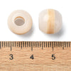 BD947 - 75 pcs Cream Smooth Gemstone Style Resin Ball Spacer Beads - 12mm - Large Hole: 5mm - Fits European Cords and Paracord!