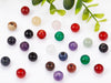 BD948B - 25 pcs Gemstone - Assortment - Ball Spacer Beads - 10mm - Large Hole: 4mm - Fits European Cords!