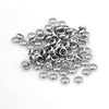 BD996 - 20 pcs 304 Stainless Steel Spacer Beads- 6mm x 2mm - Hole: 4mm - Silver - Tarnish Resistant! Fits Paracord and European Cords!