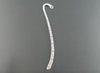 BK001 - 5 pcs. Silver Plated Carved Bookmark Hooks - Swirl - 84mm (3.3 inch)