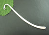 BK-SP1 - 5 pcs. Silver Plated Blank Bookmark Hooks - Smooth - 86mm (3.39 inch)