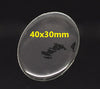 CA577 - 60 Oval Clear Round Epoxy Resin Stickers - 40mm x 30mm
