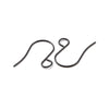 E093 - 50 pcs 316 Stainless Steel Earring Hooks with Loop Hole - 26mm x 20mm - Large Loop: 4.6mm - Black