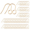 E632 - 100 pcs 316 Stainless Steel Earring Hooks with Loop Hole - 18mm x 15mm - Large Hole: 4.6mm - Gold