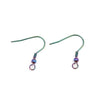 E644 - 20 pcs 304 Stainless Steel Rainbow Earring Hooks with Spring and Ball - 22mm x 20mm - Hole Size: 2.3mm
