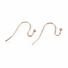 E889 - 50 pcs 304 Stainless Steel Rose Gold Plated Earring Wire Hooks with Ball - 21mm x 11mm