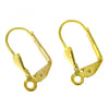 E920 - 50 pcs Gold Plated Leverback Earrings - 17mm x 10mm