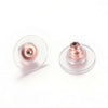 E924 - 20 pcs (10 Pairs) 304 Stainless Steel Earring Back Bullet Clutch Nuts Stoppers - Assortment - 12mm x 6mm - Tarnish Resistant!