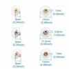 E924 - 20 pcs (10 Pairs) 304 Stainless Steel Earring Back Bullet Clutch Nuts Stoppers - Assortment - 12mm x 6mm - Tarnish Resistant!