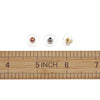 E924 - 20 pcs (10 Pairs) 304 Stainless Steel Earring Back Bullet Clutch Nuts Stoppers - Assortment - 12mm x 6mm - Tarnish Resistant!