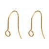 E997 - 100 pcs 304 Stainless Steel Golden Earring Hooks with Loop Hole - 18mm x 15mm - Hypoallergenic! Tarnish Resistant! 18K Gold Plated - Front Facing Perpendicular