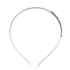 H055 - Thin - 1 pc. - Silver Tone Headbands - 38cm (15") - 12mm Glue Pad Settings - 5 Bezels