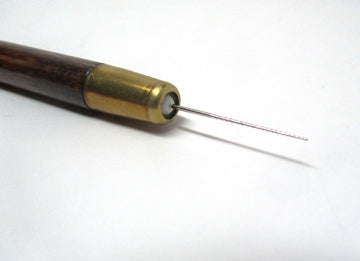 T050 - Very Fine Bead Reamer from BeadSmith (0.6mm Thickness) - Stainless Steel Tips, Wooden Handles - Cleans, creates and enlarges bead holes!