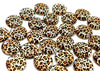 CA735 - 10 pcs Circle Leopard Glass Round Dome Seals Tiles Cabochons - 12mm