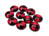 CA362 - 10 pcs. Buffalo Check - Red and Black - Circle Glass Round Dome Seals Tiles Cabochons - 12mm