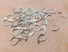 E241B - 100 pcs (50 pairs) Real 925 Sterling Silver Lever Back Earrings - 16mm x 10mm