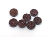 CA311 - 10 pcs Druzy Resin Embellishment Cabochons Sparkly Brown - 12mm
