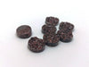 CA311 - 10 pcs Druzy Resin Embellishment Cabochons Sparkly Brown - 12mm