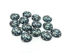 GT002 - 10 pcs Circle Camouflage Pattern Glass Round Dome Seals Tiles Cabochons - 12mm - Green Black