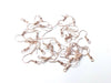 E022 - 200 pcs Rose Gold Earring Hooks with Spring and Ball - 18x19mm