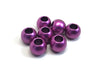 BD533 - 75 pcs Fuchsia Purple Matte Acrylic Smooth Ball Spacer Beads - 12mm - Large Hole: 6mm - Fits European Cords and Paracord!