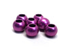 BD533 - 75 pcs Fuchsia Purple Matte Acrylic Smooth Ball Spacer Beads - 12mm - Large Hole: 6mm - Fits European Cords and Paracord!
