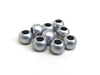 BD745 - 75 pcs Silver Matte Acrylic Smooth Ball Spacer Beads - 12mm - Large Hole: 6mm - Fits European Cords and Paracord!