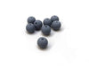 BD819 - 40 Beads - 10mm Steel Gray Matte Frosted Rubberized Acrylic Round Beads - Hole Size: 1.5mm
