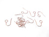 E819 - 50 pcs 304 Stainless Steel Earring Hooks with Loop Hole - 19mm x 14mm - Large Loop: 6mm - Rose Gold