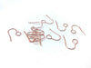E819A - 20 pcs 304 Stainless Steel Earring Hooks with Loop Hole - 19mm x 14mm - Large Loop: 6mm - Rose Gold